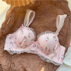 Hello Kitty Pink Lace Trim Lingerie Set