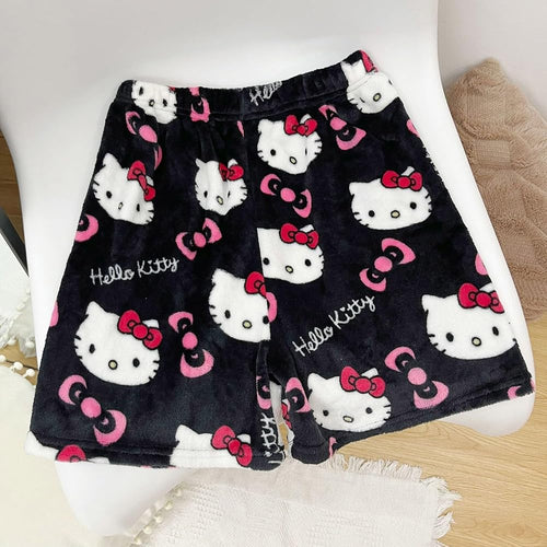 Black hello kitty pyjama shorts
