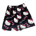 Black hello kitty pyjama shorts