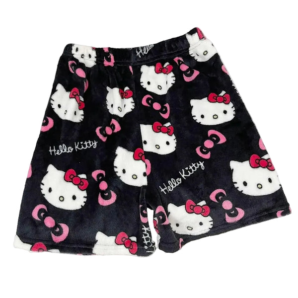Black hello kitty pyjama shorts