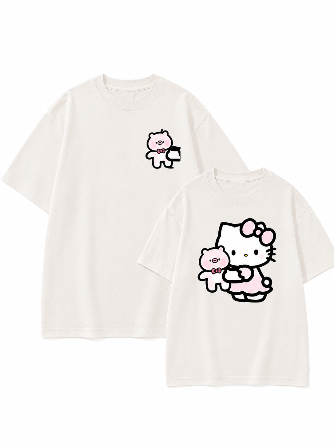 Kitty Friends Oversized Tee