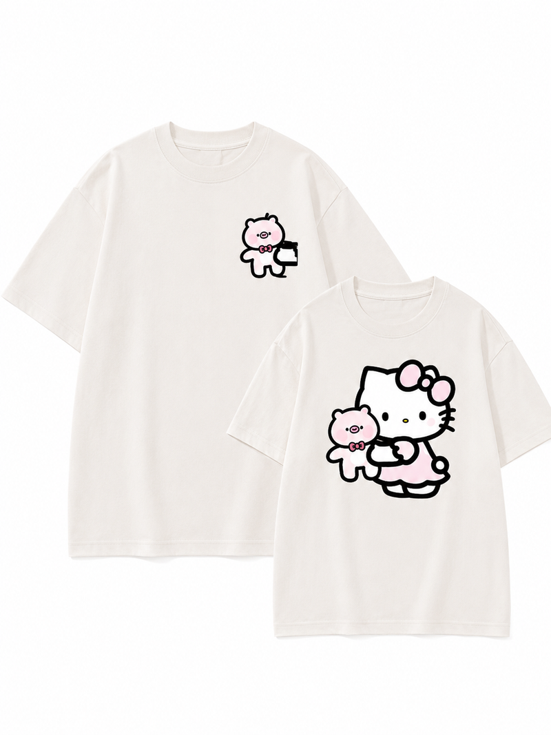 Kitty Friends Oversized Tee