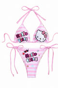 Pink & White Hello Kitty Bikini