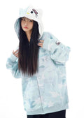 Hello Kitty Blue Camouflage Hoodie