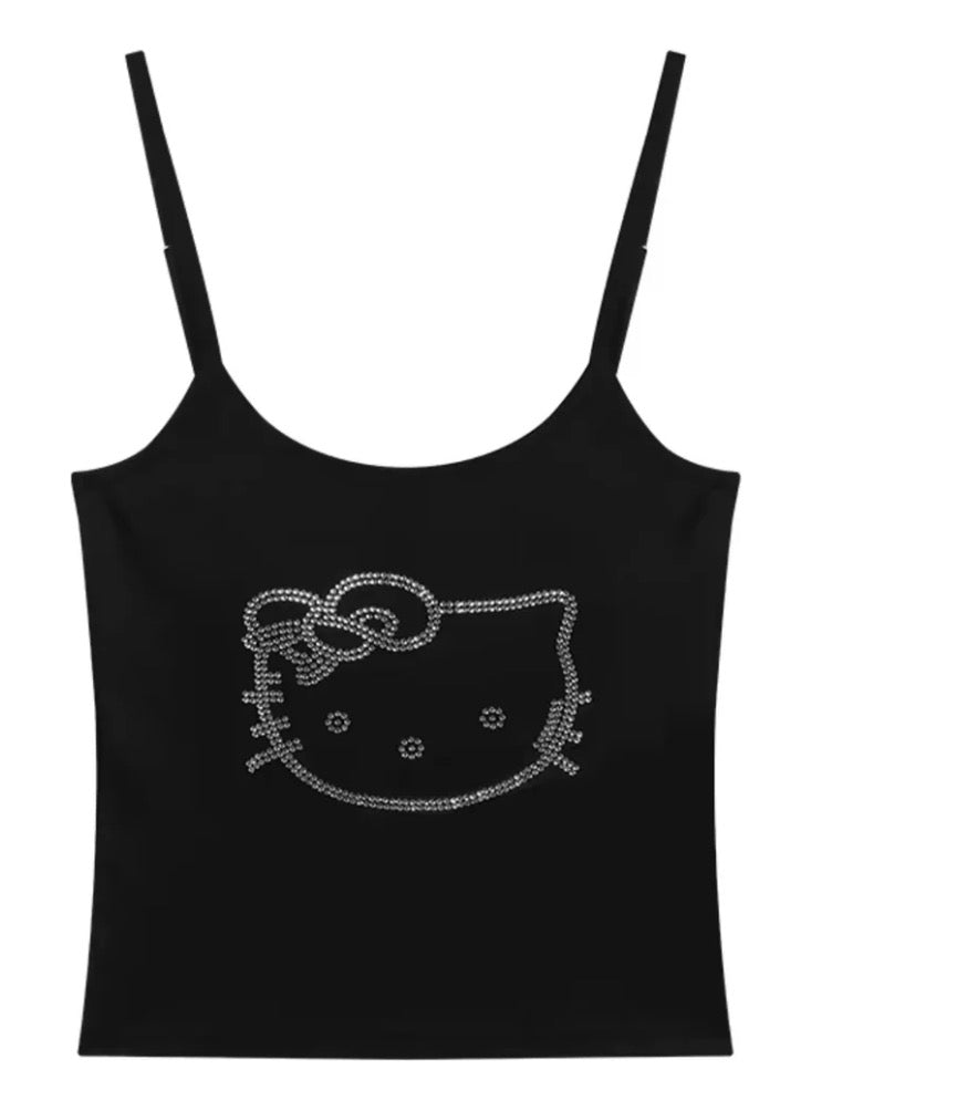 Hello Kitty Rhinestone Tank Top