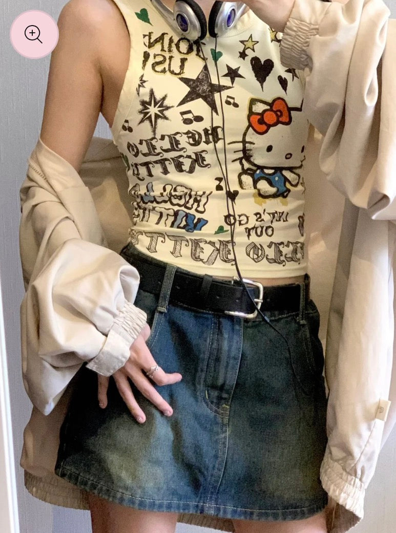 Hello Kitty Sleeveless Tank Top