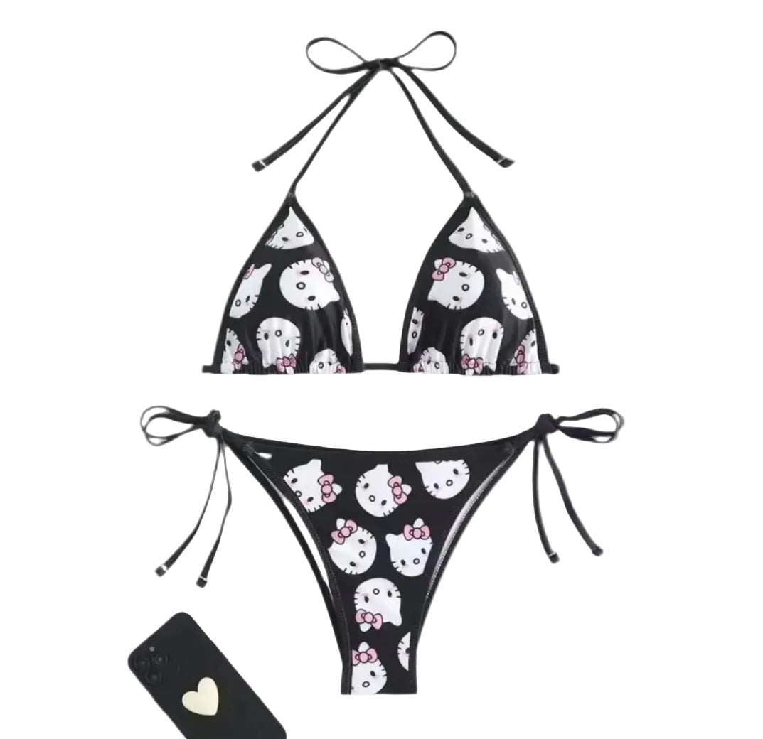 Black Hello Kitty Bikini