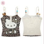 Hello Kitty Leopard Print Crop Top