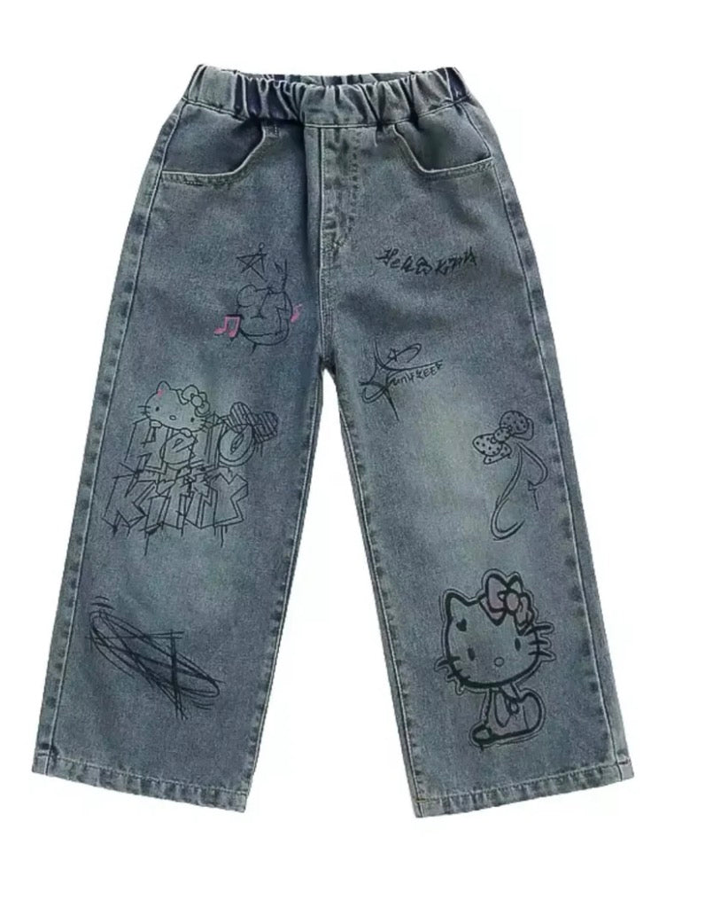 Hello Kitty Graffiti Jeans