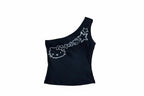 Hello Kitty One Shoulder Tank Top