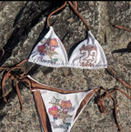 Hello Kitty Brown & White Bikini