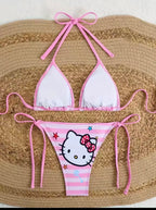 Pink & White Hello Kitty Bikini
