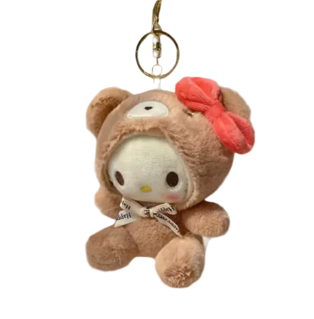 Hello Kitty Mini Plushie Brown