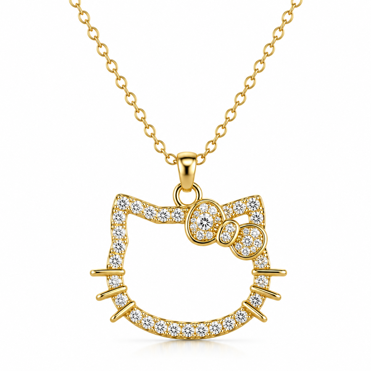 Hello Kitty Gold Necklace