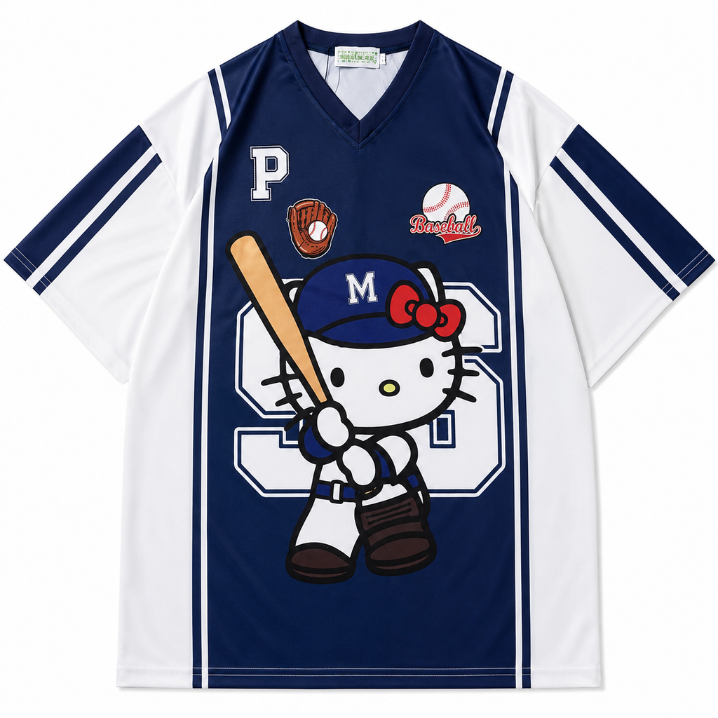 Navy Blue Hello Kitty Jersey