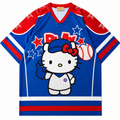 Blue Oversized Hello Kitty Jersey