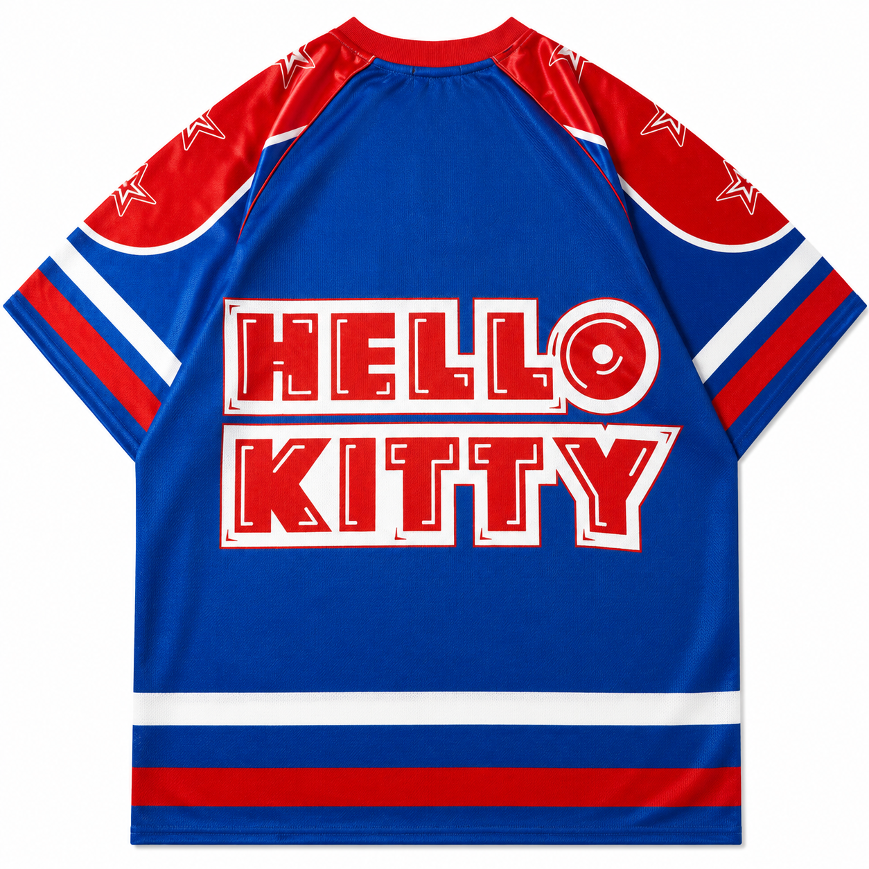 Blue Oversized Hello Kitty Jersey