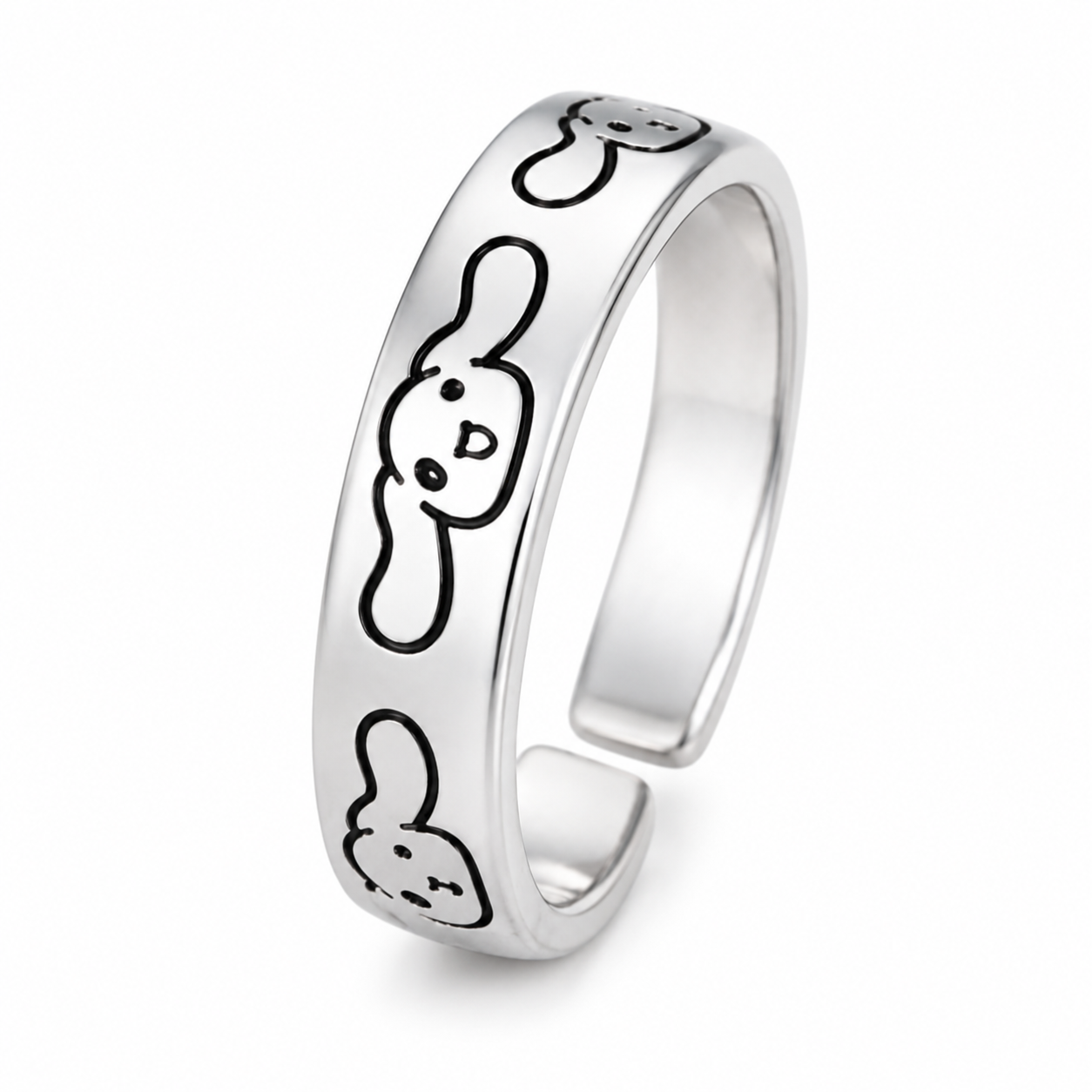Silver Cinnnamoroll Ring