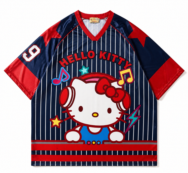 Red & Navy Hello Kitty Jersey