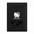 Black Hello Kitty Passport Holder