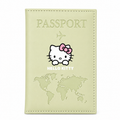 Light Green Hello Kitty Passport Holder