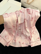 Pink Silk Hello Kitty Pyjamas