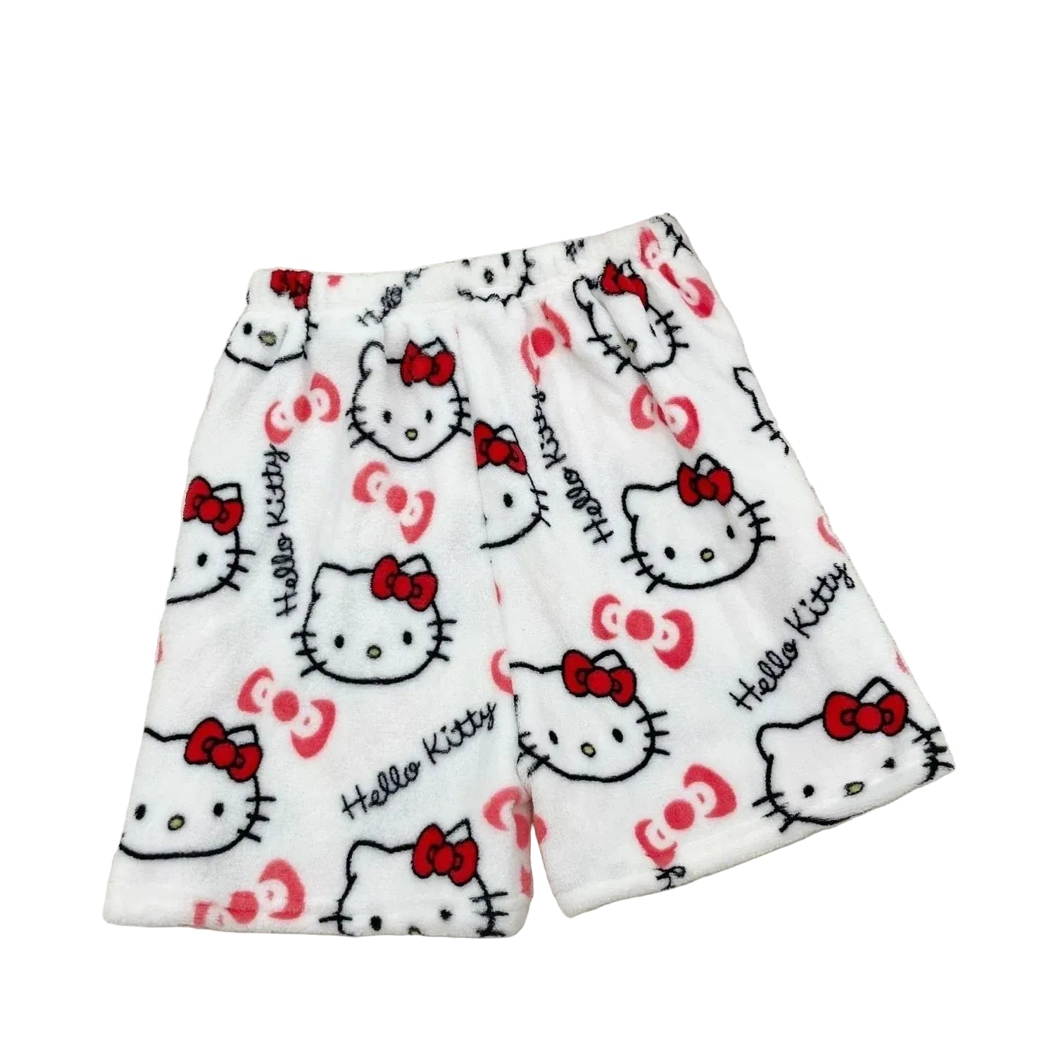 White hello kitty pyjama shorts
